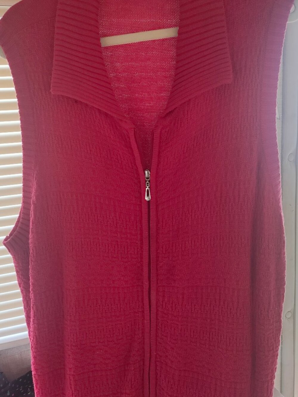 Red sweater vest